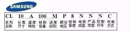 三星貼片電容命名規則 三星貼片電容命名規則